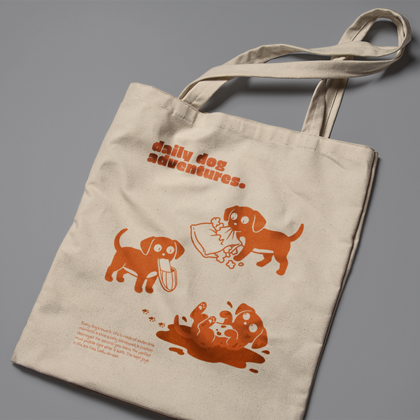 Tote bag Dog adventures